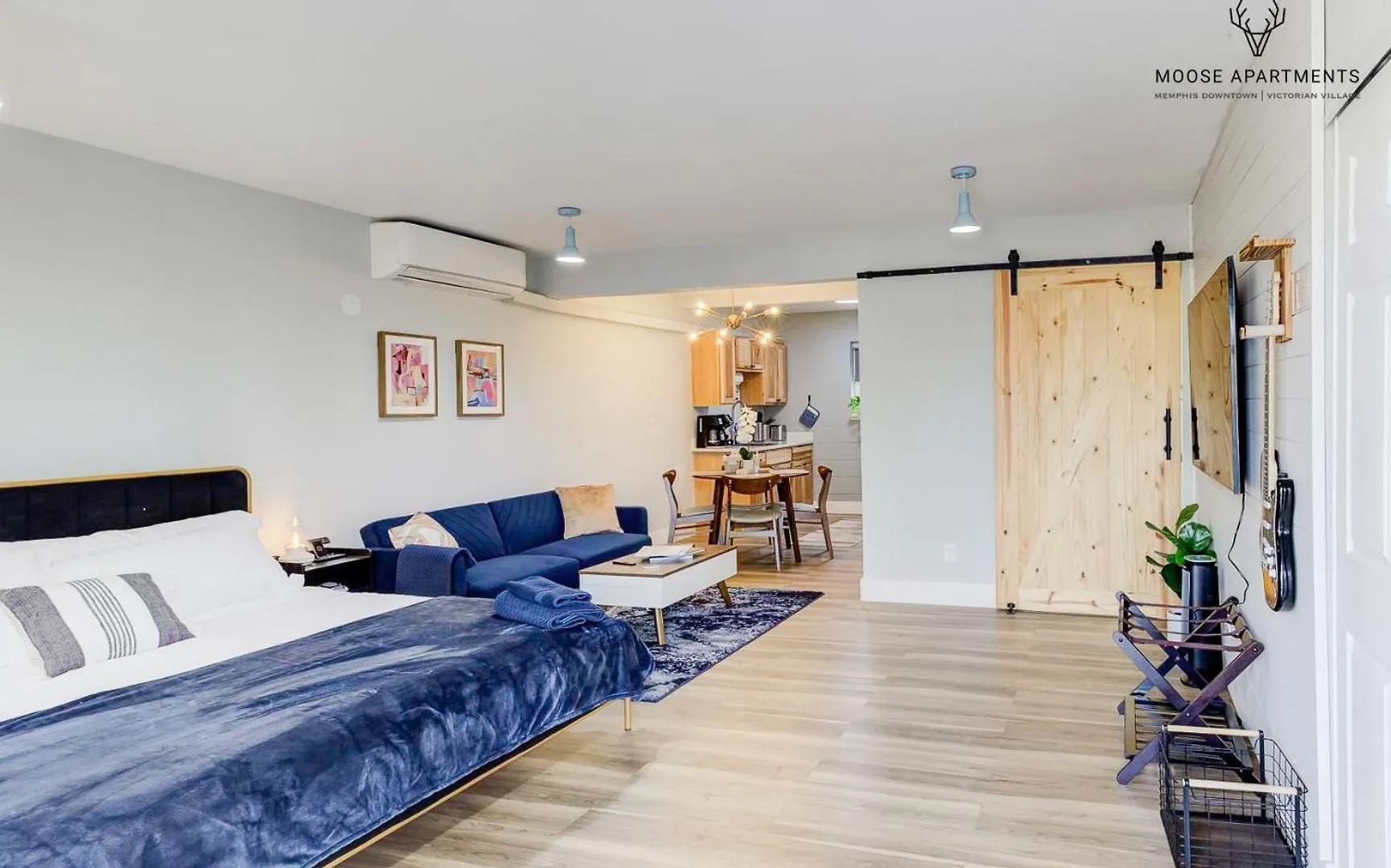 Apartmán The Moose #9 - Brand New Luxe Modern Loft With Free Parking, King Bed & Fast Wifi Memphis 0*,